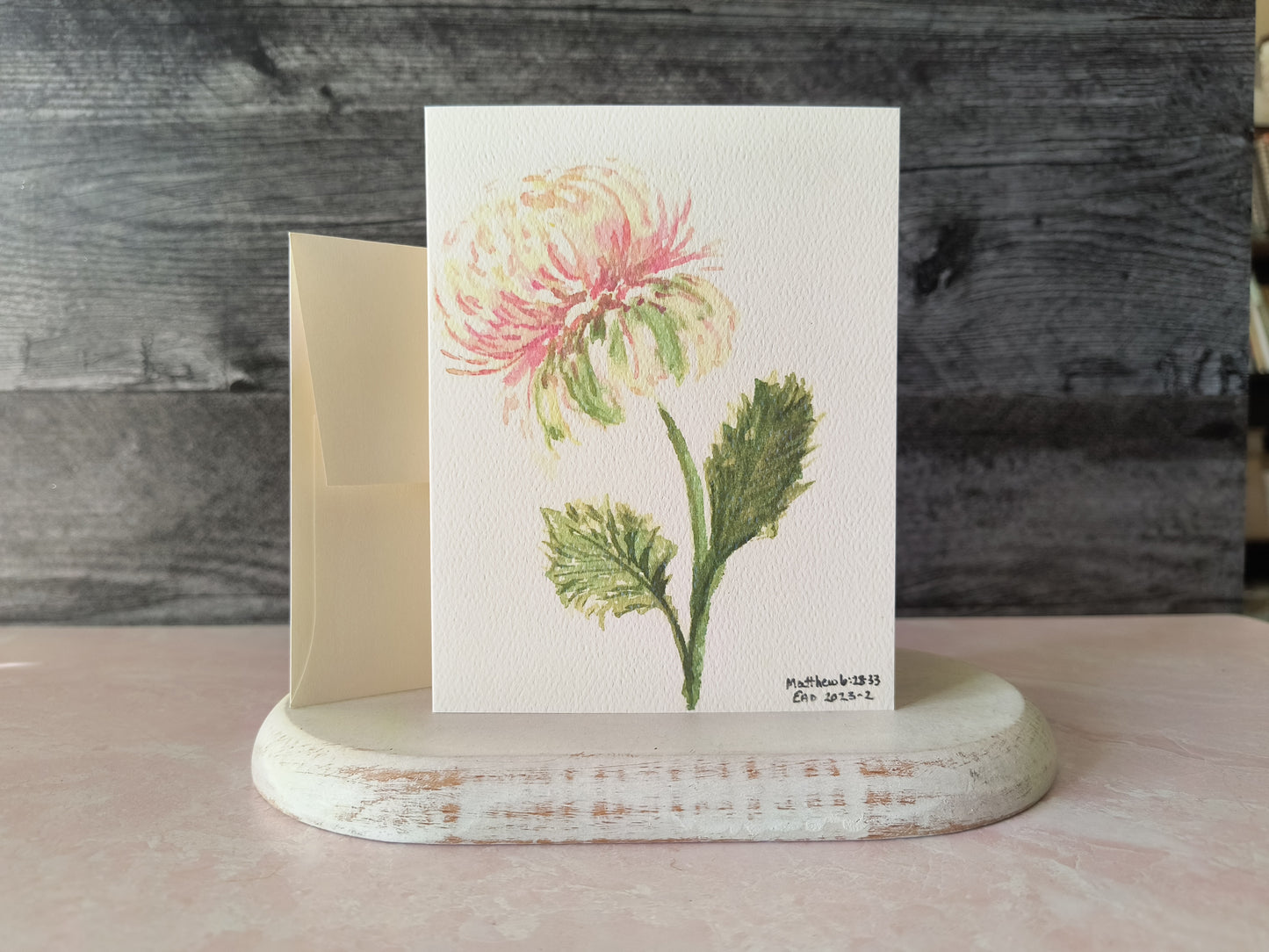 Pink Peony Card