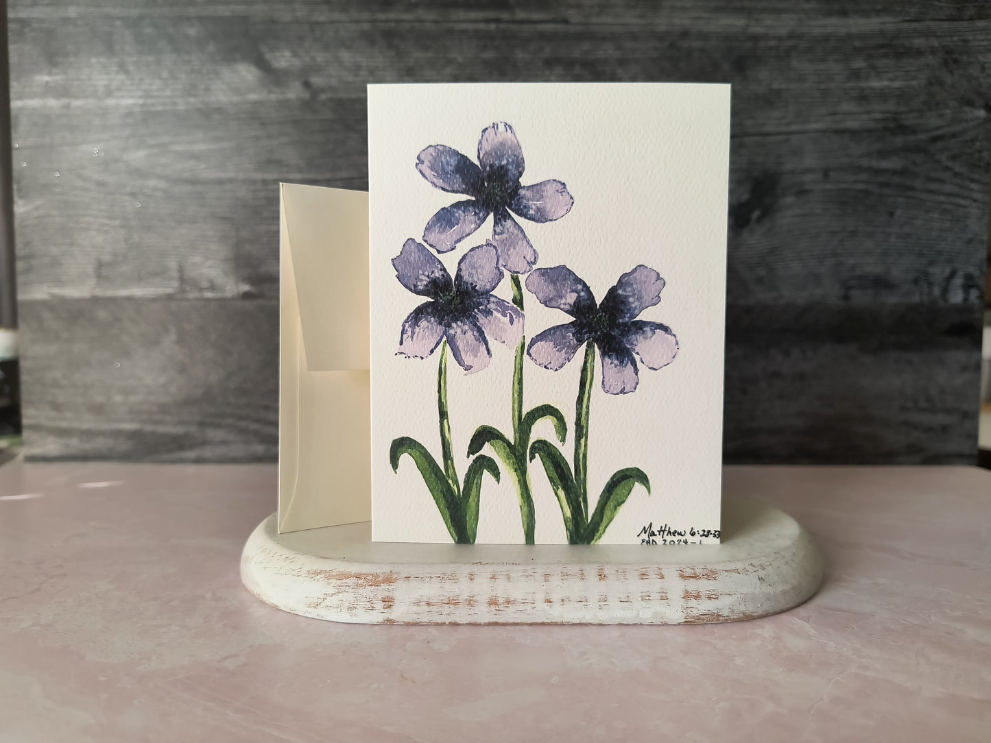 Purple Wildflowers Card