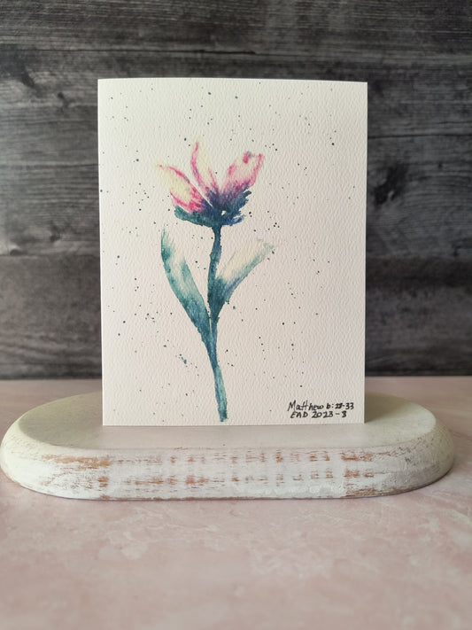 Pink Crocus Card