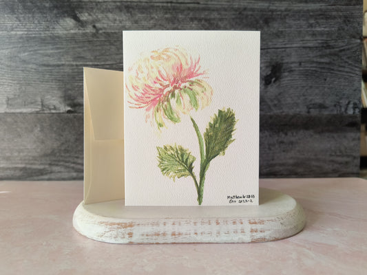 Pink Peony Card