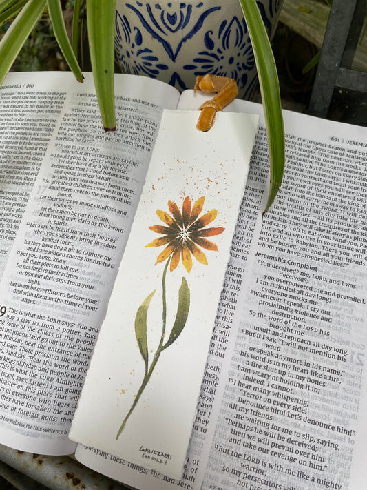 Sunflower Bookmark - Artist Enhanced